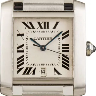 Cartier Tank Française W51002Q3 28mm Stainless steel Silver