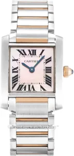 Cartier Tank Française W51027Q4 25.35mm 18 carat rose gold$steel Pink