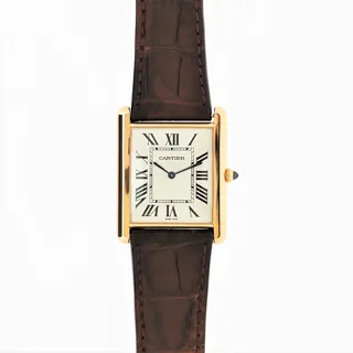 Cartier Tank Louis 40.5mm Rose gold Silver