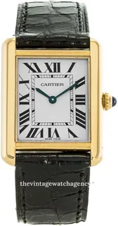 Cartier Tank Solo W5200002 24.5mm steel$18 carat yellow gold Silver