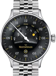 MeisterSinger Astroscope S-AS902Y_SS Stainless steel Black