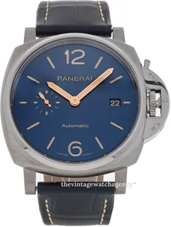 Panerai Luminor Due PAM 00927 42mm Titanium Blue