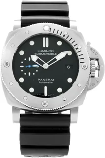 Panerai Submersible PAM 01305 47mm Stainless steel Black