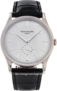 Patek Philippe Calatrava 5196G-001 37mm White gold Silver