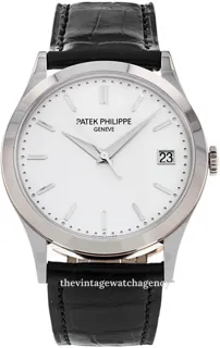 Patek Philippe Calatrava 5296G-010 38mm White gold Silver