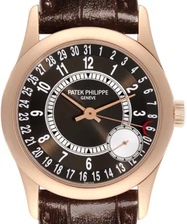 Patek Philippe Calatrava 6000R-001 37mm Rose gold Brown