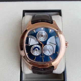 Piaget Emperador G0A33019 46.5mm Rose gold Blue