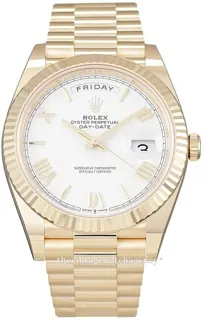 Rolex Day-Date 40 228238-0002 40mm Yellow gold Silver