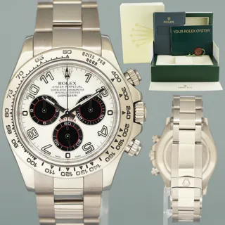 Rolex Daytona 116509 40mm White gold Black and White