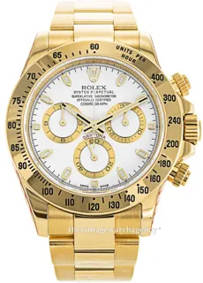 Rolex Daytona 116528/21 40mm Yellow gold White