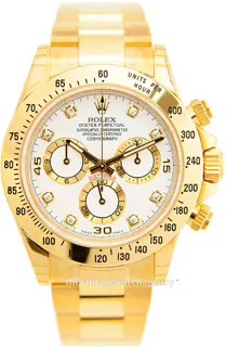 Rolex Daytona 116528/20 40mm Yellow gold White