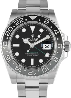 Rolex GMT-Master II 126710GRNR 40mm Stainless steel Black