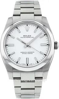 Rolex Oyster Perpetual 114200-0024 34mm Stainless steel White