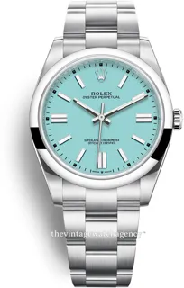 Rolex Oyster Perpetual 124300-0006 41mm Stainless steel Turquoise