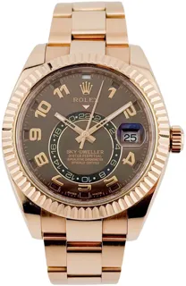 Rolex Sky-Dweller 326935 Rose gold Brown