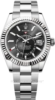 Rolex Sky-Dweller 336934-0007 White gold and Stainless steel Black