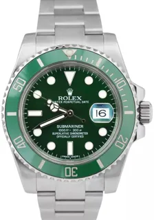 Rolex Submariner 116610LV 40mm Stainless steel Green