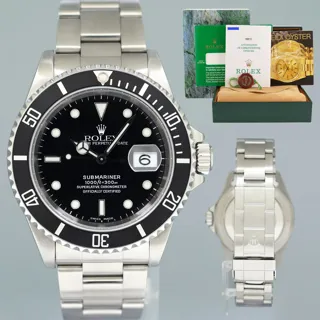 Rolex Submariner 16610 40mm Stainless steel Black