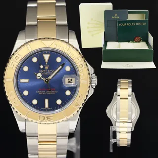 Rolex Yacht-Master 168623 35mm Yellow Gold$Stainless Steel Blue