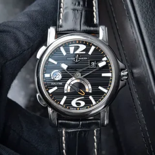 Ulysse Nardin GMT Big Date Dual Time 42mm Stainless steel Black