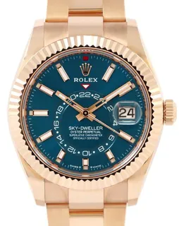 Rolex Sky-Dweller 336935 42mm Rose gold Blue