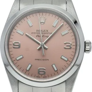 Rolex Air King 14000 34mm Stainless steel Pink