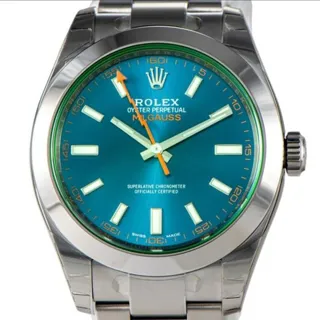 Rolex Milgauss 116400GV 40mm Stainless steel Blue