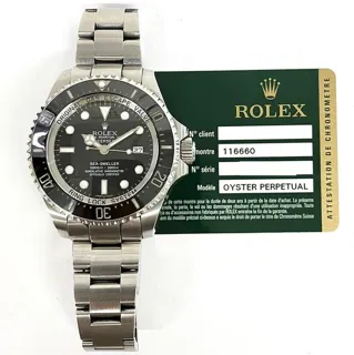 Rolex Sea-Dweller Deepsea 116660 44mm Stainless steel Black