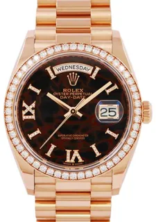 Rolex Day-Date 36 128345RBR 36mm Rose gold Brown