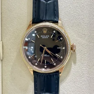 Rolex Cellini 50605RBR Rose gold Black