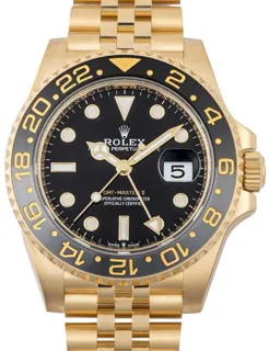 Rolex GMT-Master II 126718grnr 40mm Yellow gold Black