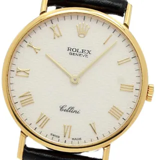 Rolex Cellini 5112 32mm Yellow gold Champagne