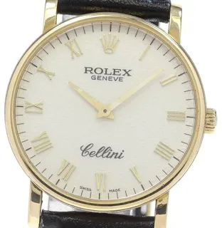 Rolex Cellini 5115/8 32mm Yellow gold Silver