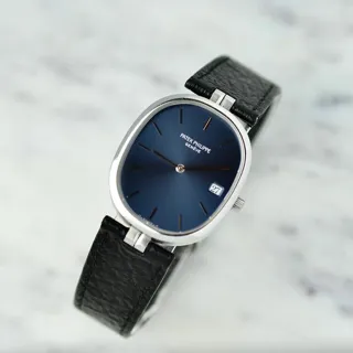 Patek Philippe Ellipse 3930 34mm Stainless steel Blue