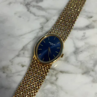 Patek Philippe Golden Ellipse 4225J Yellow gold Blue