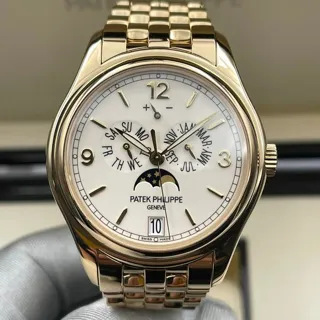 Patek Philippe Annual Calendar 5146/1J-001 39mm White gold Beige