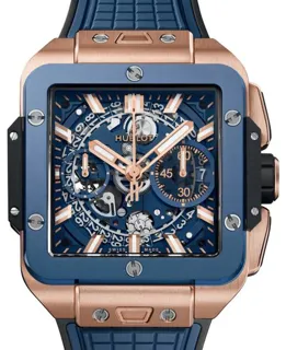 Hublot Square Bang 821.OL.5180.RX 42mm Rose gold Skeletonized