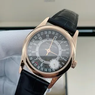 Patek Philippe Calatrava 6000R-001 37mm Rose gold Brown