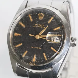 Rolex Oysterdate Precision 6694 Stainless steel Black