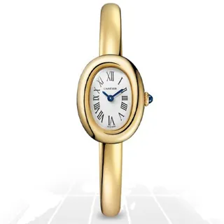 Cartier Baignoire WGBA0018 24.5mm Yellow gold Silver