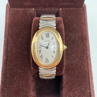 Cartier Baignoire W40002F2 Yellow gold White