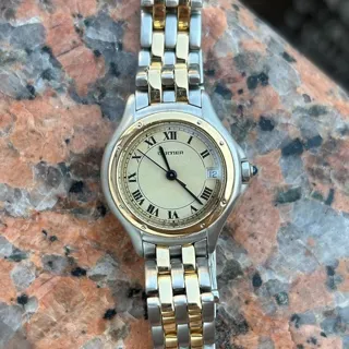 Cartier Cougar 119000R 26mm Gold/Steel White