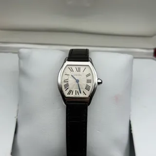 Cartier Tortue W1556361 30mm White gold silver plated