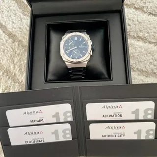 Alpina Alpiner AL-650NDG4AE6B 41mm Stainless steel Blue