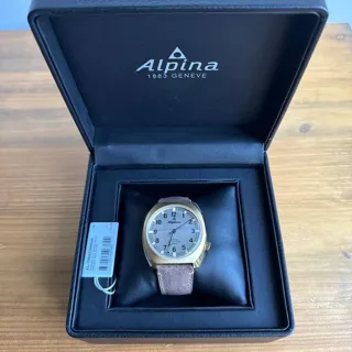 Alpina Startimer AL-709SR4SH5 42mm Gold-plated Silver