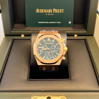 Audemars Piguet Royal Oak 26240OR 41mm Rose gold Blue