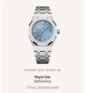 Audemars Piguet Royal Oak Selfwinding 15550ST.OO.1356ST.08 ( OAK  ) 37mm Stainless steel Blue