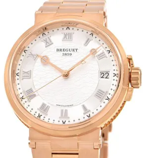 Breguet Marine 5517BR/12/RZ0 40mm Rose gold Silver