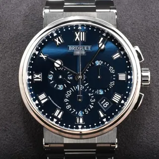 Breguet Marine 5527TI/Y1/5WV 42.5mm Titanium Blue