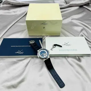 Breguet Marine 5887PT/Y2/9WV 43.9mm Platinum Blue